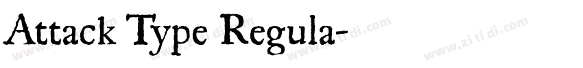 Attack Type Regula字体转换